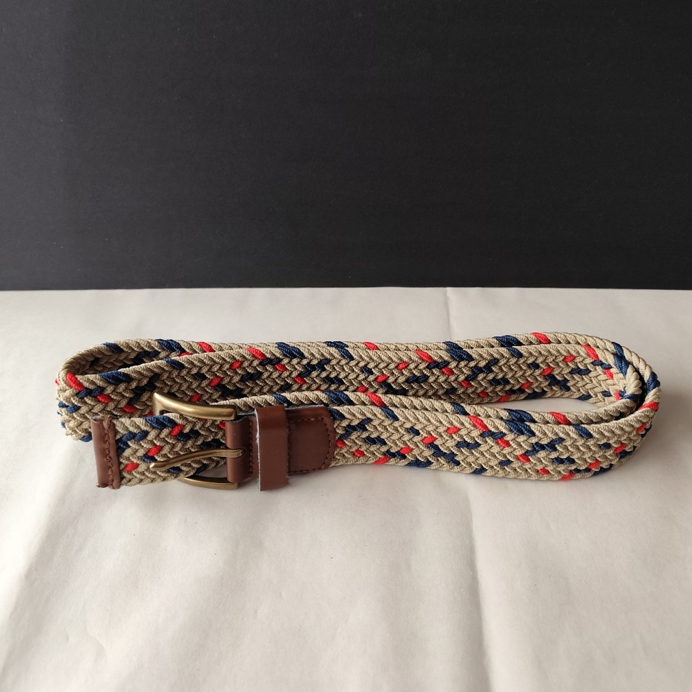 4/$50⭐️Gap Men Brown Metallic Buckle Stretchable Belt Size L